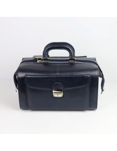 Skórzana torba lekarska mała - granat