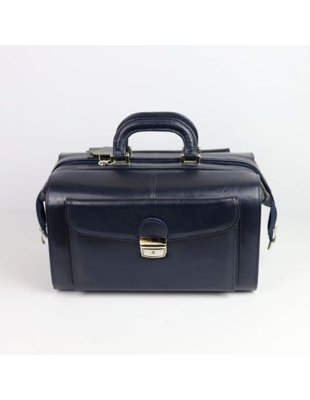 Skórzana torba lekarska mała - granat