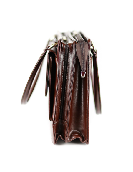 Teczka damska laptop exclusive - jasny brąz