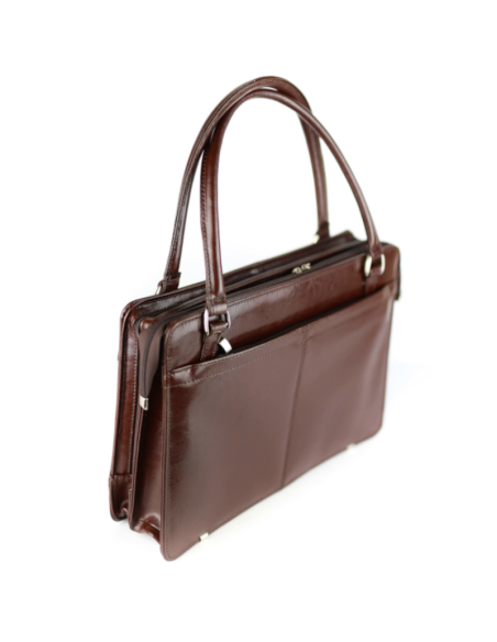 Teczka damska laptop exclusive - jasny brąz