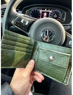 Elegancki, klasyczny, męski portfel,  z naturalnej skóry licowej. 2